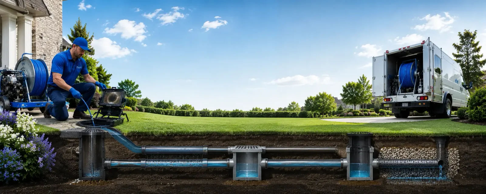 Outdoor drain cleaning information for Thorndike, MA